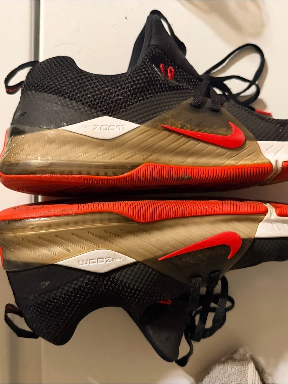 Nike Zoom Evidence Georgia Bulldogs Basketball Shoes Black Red Men’s Size 11.5